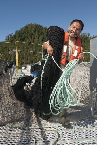 salmon farmers