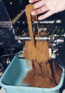 Larval feeds: Two methods for production of on-size, microbound particles